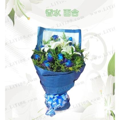 11支白玫瑰加2支香水百合的花语是什么?-11支